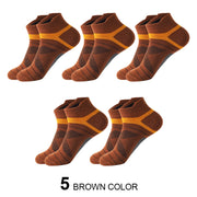 5 pairs brown