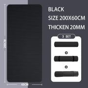 200x60x2cm Black