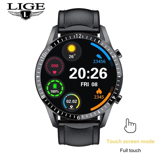 the next level with LIGE Steel Band Fitness Watch - Stay Connected, Look Great and Reach Your Fitness Goals! Smart Watch PikNik Belt black 