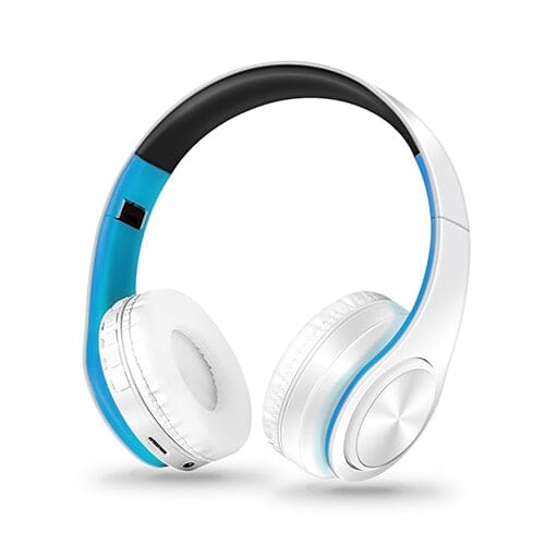 CATASSU Bluetooth Headphones - Immerse Yourself in Hi-Fi Sound Quality - Enjoy Wireless Convenience All Day Long Consumer Electronics - Portable Audio & Video - Earphones & Headphones PikNik White Blue 