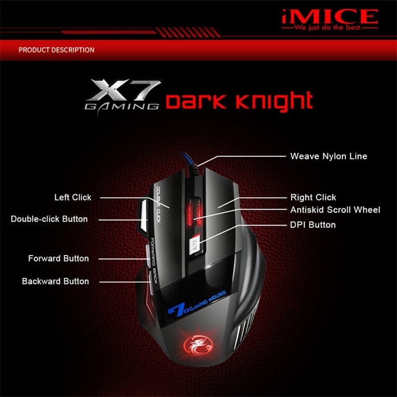iMice Gaming Keyboard and Mouse Kit - Elevate Your Gaming Experience - High Precision and Comfort 0 PikNik 