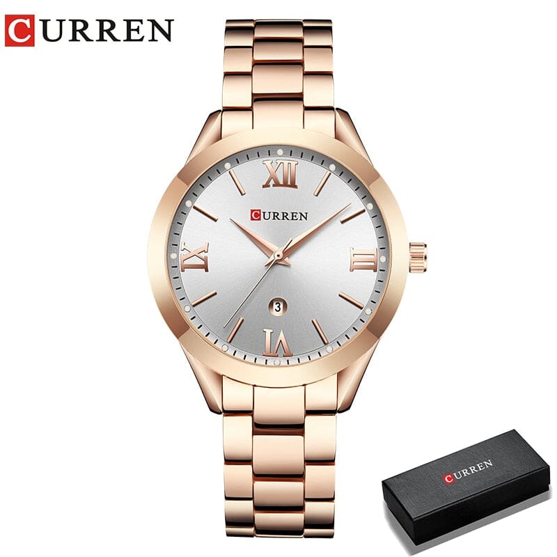 CURREN Gold Watch - The Ultimate Fashion Accessory with Practical Features - Elevate Your Style and Stay Organized. Mechanical Watches PikNik Rose gold white-box 