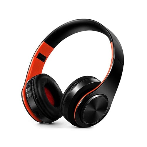 CATASSU Bluetooth Headphones - Immerse Yourself in Hi-Fi Sound Quality - Enjoy Wireless Convenience All Day Long Consumer Electronics - Portable Audio & Video - Earphones & Headphones PikNik Black Orange 