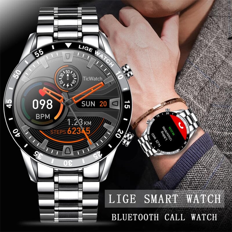 the next level with LIGE Steel Band Fitness Watch - Stay Connected, Look Great and Reach Your Fitness Goals! Smart Watch PikNik 