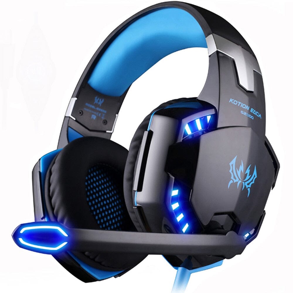 their gaming experience. Title: Kotion EACH G2000 Stereo Gaming Headset - Elevate Your Game with Crystal-Clear Audio and Customizable LED Lights Headphones PikNik 