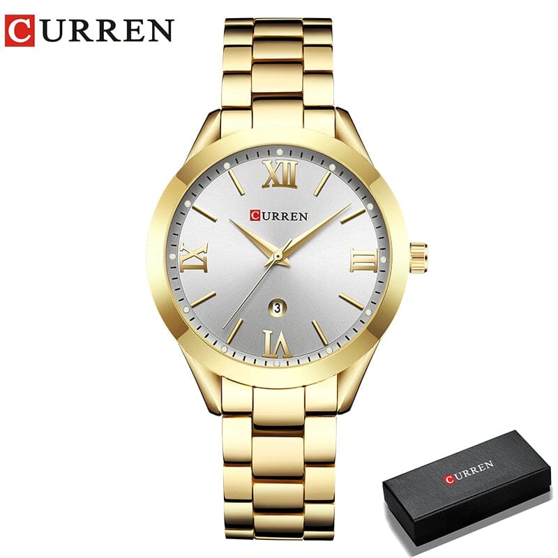 CURREN Gold Watch - The Ultimate Fashion Accessory with Practical Features - Elevate Your Style and Stay Organized. Mechanical Watches PikNik gold white-box 