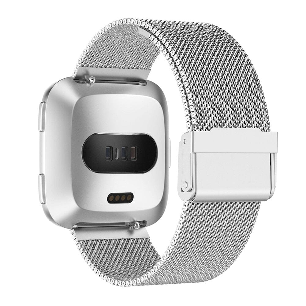 BEYESER Milanese Stainless Steel Mesh Band - Upgrade Your Fitbit Versa Today - Stylish and Comfortable Replacement Wristband. Smart Watch PikNik 