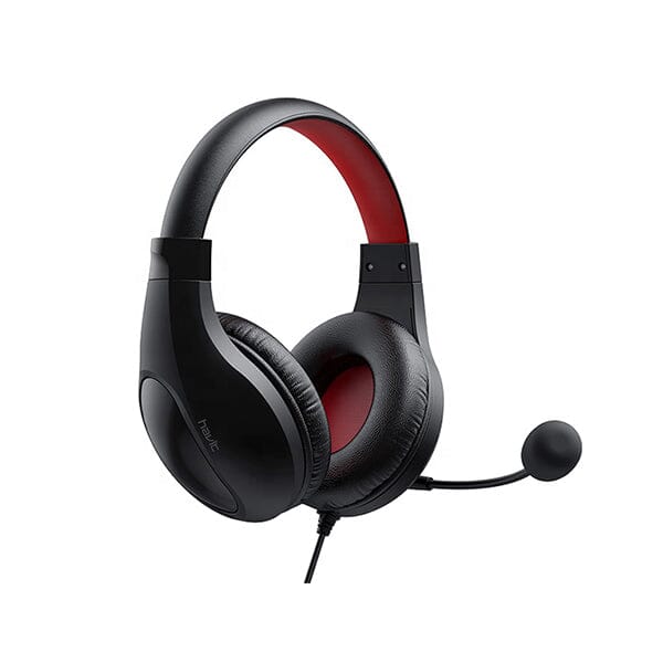 Havit HSH2116D Stereo 3.5mm Plug Headset with Microphone - Black and Red Headphones Havit 