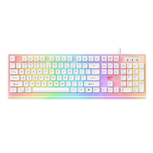 Havit KBK876L RGB Mechnical Keyboard - White Keyboard Havit 