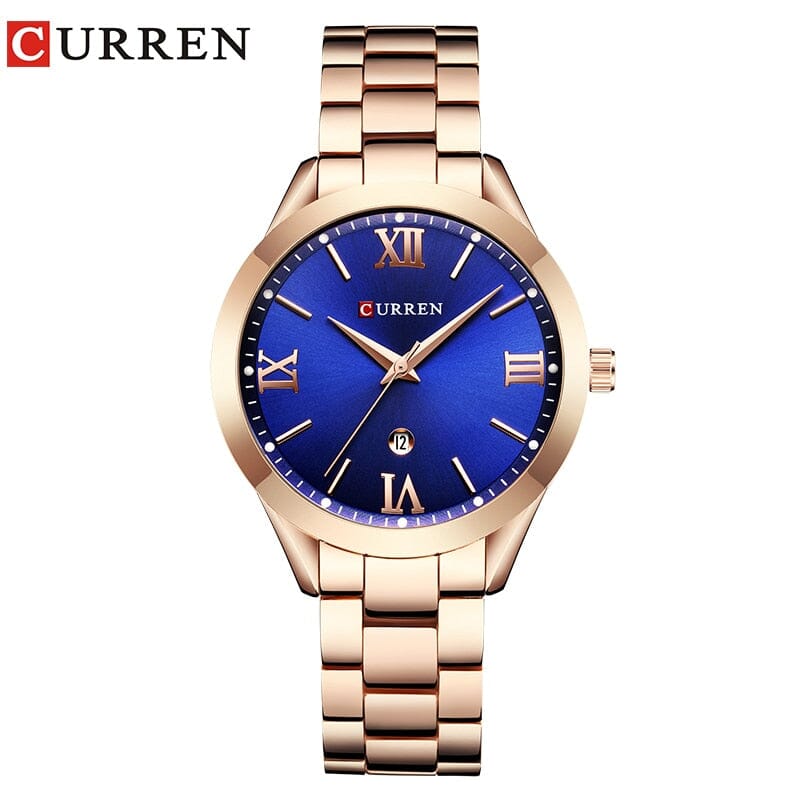 CURREN Gold Watch - The Ultimate Fashion Accessory with Practical Features - Elevate Your Style and Stay Organized. Mechanical Watches PikNik Rose gold blue 