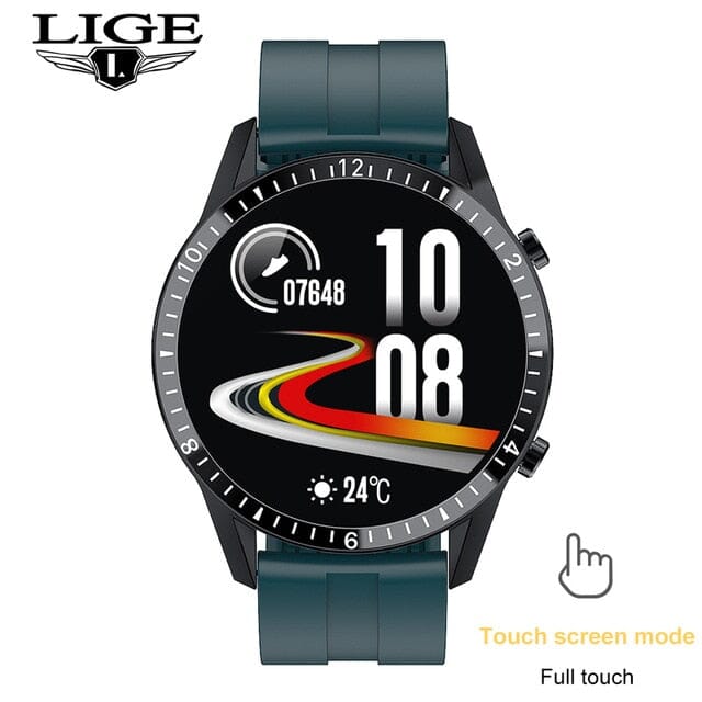 the next level with LIGE Steel Band Fitness Watch - Stay Connected, Look Great and Reach Your Fitness Goals! Smart Watch PikNik Green 