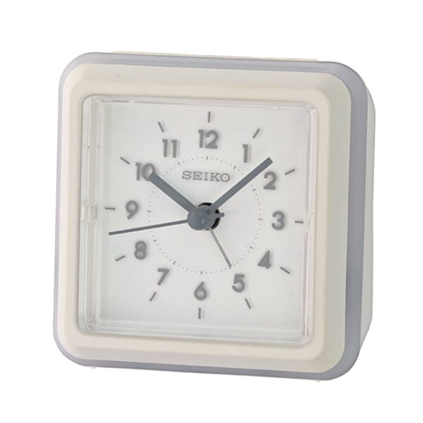 Seiko QHE182W Desk Alarm Clock - Grey Alarm Clocks Seiko 