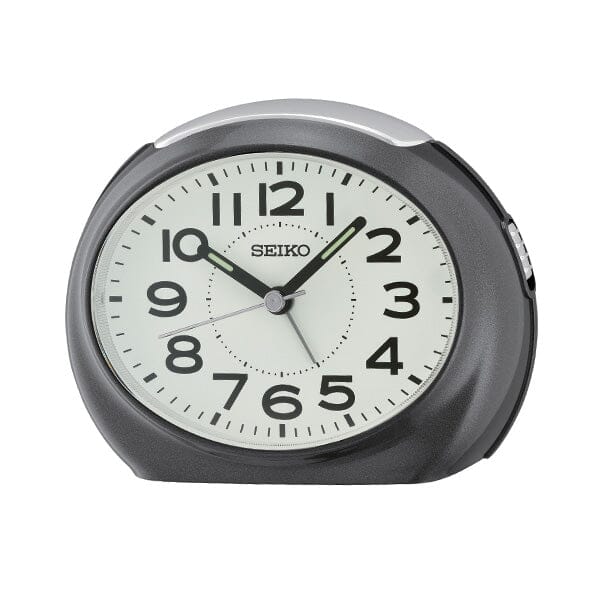 Seiko QHE193K Desk Alarm Clock - Black Alarm Clocks Seiko 