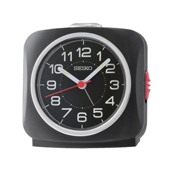 Seiko QHE194K Desk Alarm Clock - Black Alarm Clocks Seiko 