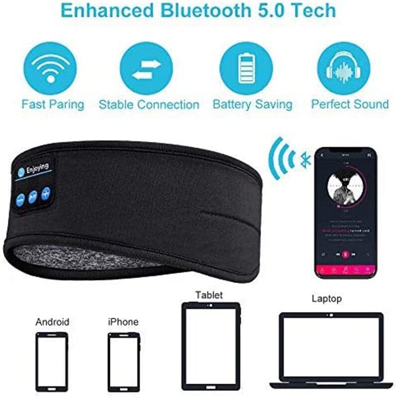 Bluetooth Earphone Sleeping Band Headphones - Comfortable, Convenient, and Crystal-Clear Sound Consumer Electronics - Portable Audio & Video - Earphones & Headphones PikNik 