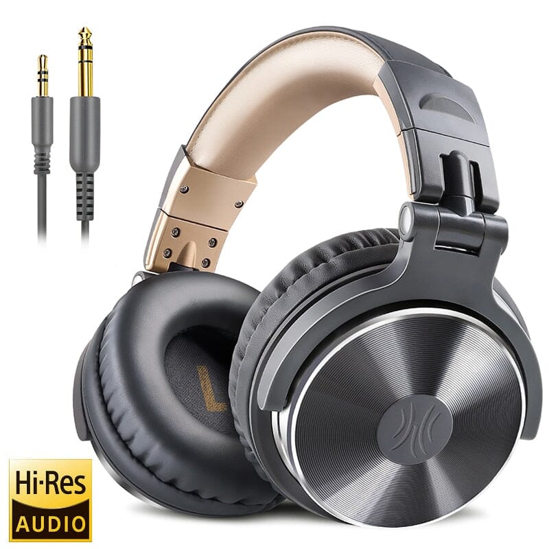 Oneodio Professional Studio Pro DJ Headphones - Unmatched Clarity and Powerful Bass for Music Lovers and DJs - Experience Pure Musical Bliss Consumer Electronics - Portable Audio & Video - Earphones & Headphones PikNik Pro-10-Gray 