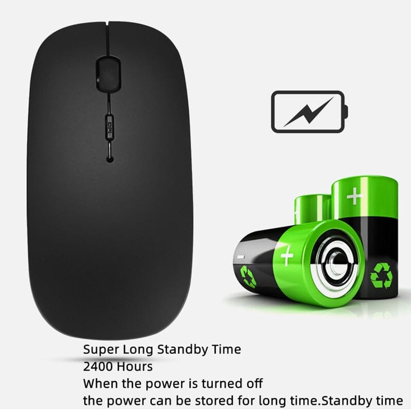 Rechargeable Wireless Bluetooth Mouse - The Ultimate Gaming Powerhouse - Unbeatable 30 Day Battery Life Computer Electronics PikNik 