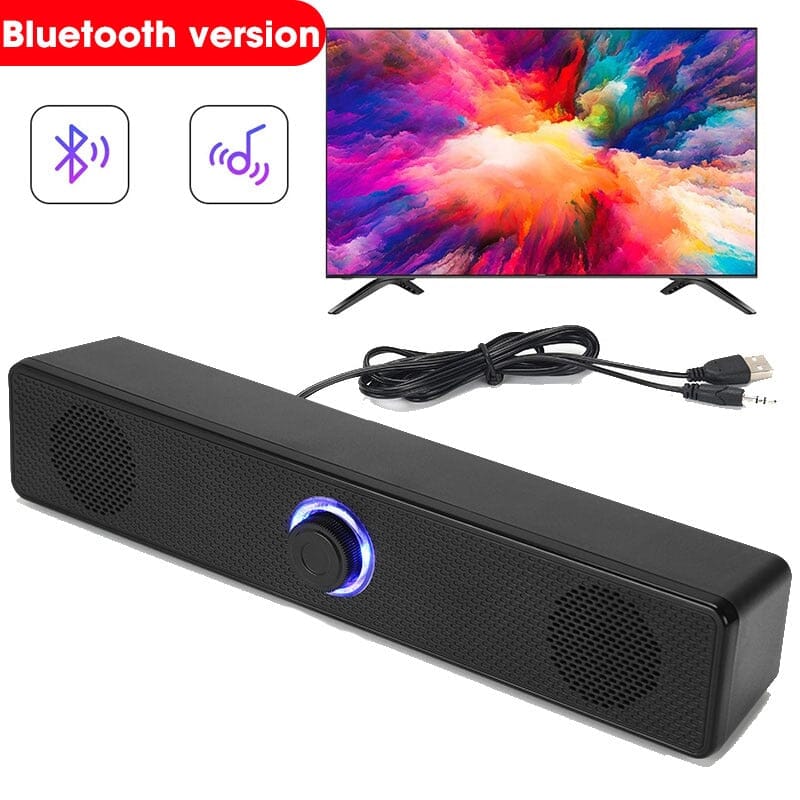 4D Computer Speaker Bar - Elevate Your Audio Experience with Crystal Clear Sound and Immersive Bass 0 PikNik Wired and Bluetooth 2 