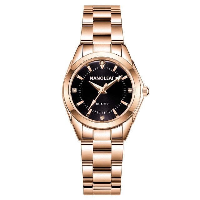NANOLEAF Classic Women Watch Quartz - Elevate Your Style with Timeless Elegance and Durability Mechanical Watches PikNik Rose Gold Black 