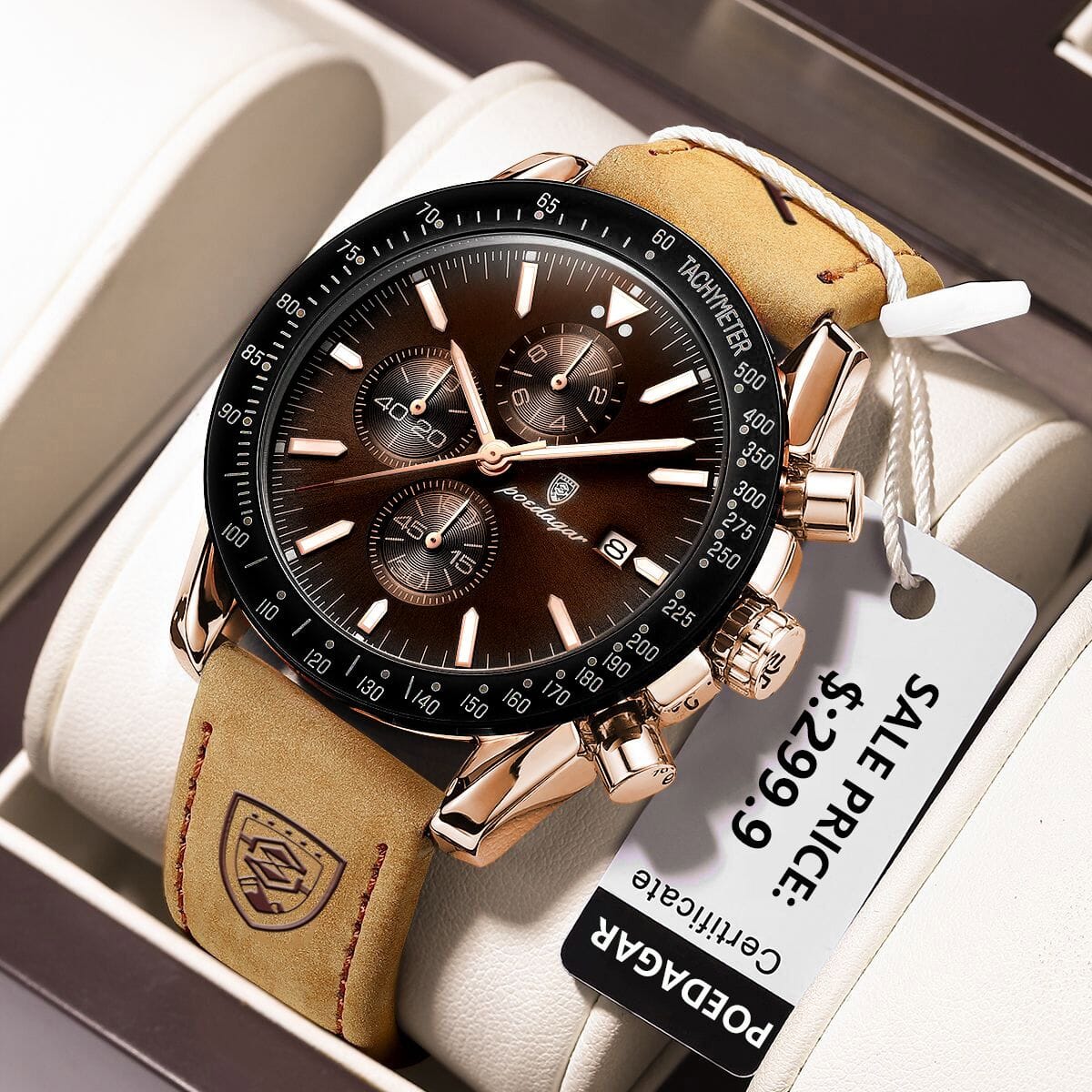 POEDAGAR Luxury Casual Sport Watch - Stay Fashionably on Time with Ease! - Water Resistant, Durable and Chic Mechanical Watches PikNik 
