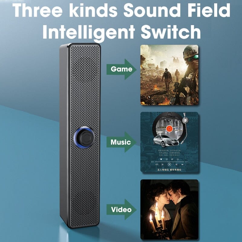 Niye Bluetooth PC Soundbar - Upgrade your audio game - Enjoy crystal-clear audio quality and wireless freedom 0 PikNik 