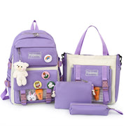 Purple lady bags