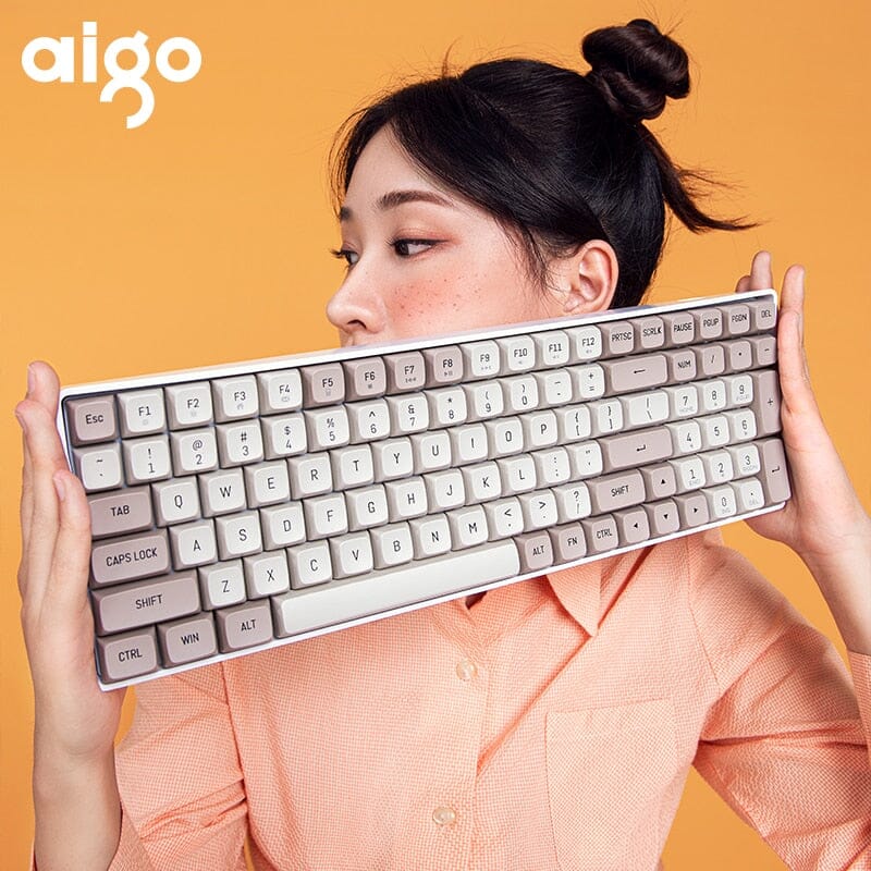 Aigo A100 Gaming Mechanical Keyboard - Unleash Your Dominance with Seamless Wireless Connectivity and Customizable Key Switches! 0 PikNik 
