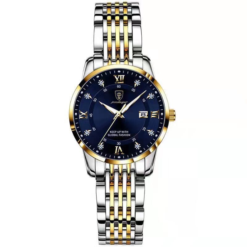 POEDAGAR Women's Watch - Elegant Timekeeping for Busy Lifestyles - Stay punctual in style with the luxurious POEDAGAR Women's Watch. Mechanical Watches PikNik Gold Blue S 