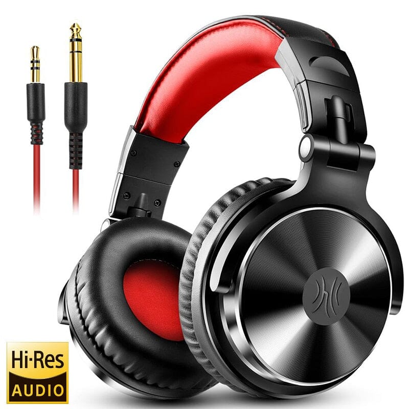 Oneodio Professional Studio Pro DJ Headphones - Unmatched Clarity and Powerful Bass for Music Lovers and DJs - Experience Pure Musical Bliss Consumer Electronics - Portable Audio & Video - Earphones & Headphones PikNik Pro-10-Red 