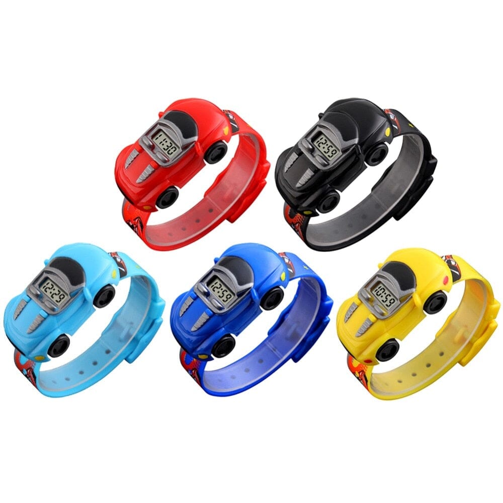 "Race into Adventure with Cartoon Car Children Watch Toy - Timekeeping Fun and Playtime Magic Combined!" Mechanical Watches PikNik 