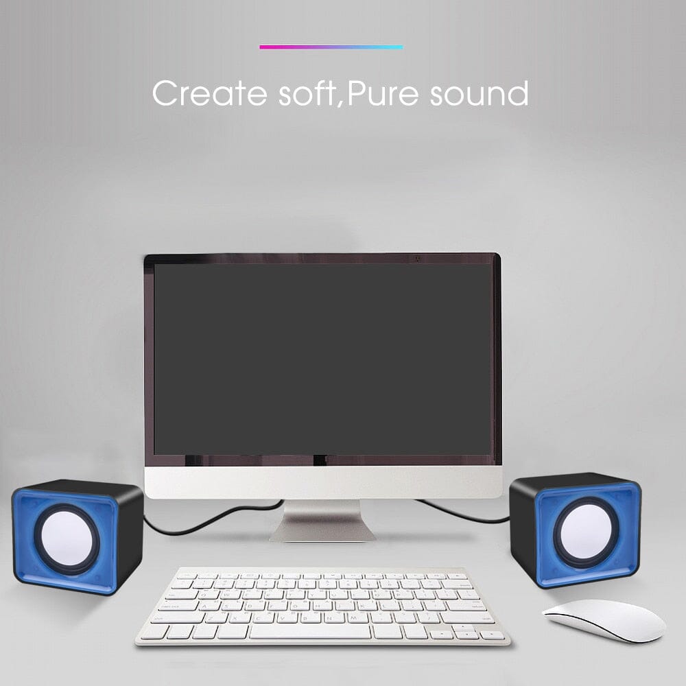 2PCS/Set Mini Computer Speaker USB Wired Speakers - Take Your Music Everywhere - Crystal Clear Sound! 0 PikNik 