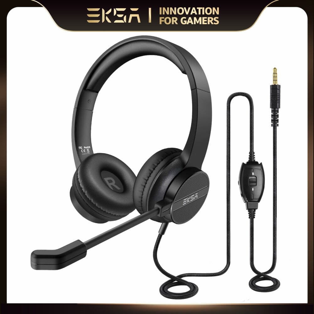 EKSA H12 Wired Headphones - Elevate Your Gaming and Call Experience with Style and Comfort! Headphones PikNik 