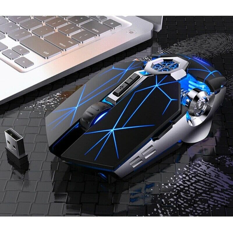 Wireless Optical 2.4G USB Gaming Mouse - Elevate your gaming experience - Conquer every challenge with ease Computer Electronics PikNik black 