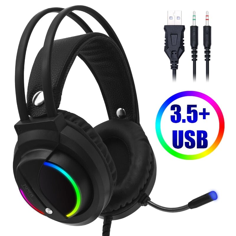 Cosbary Gaming Headset - Get Ready to Take Your Game to the Next Level - 7.1 Surround Sound for Ultimate Realism Headphones PikNik 3.5mm Plug 