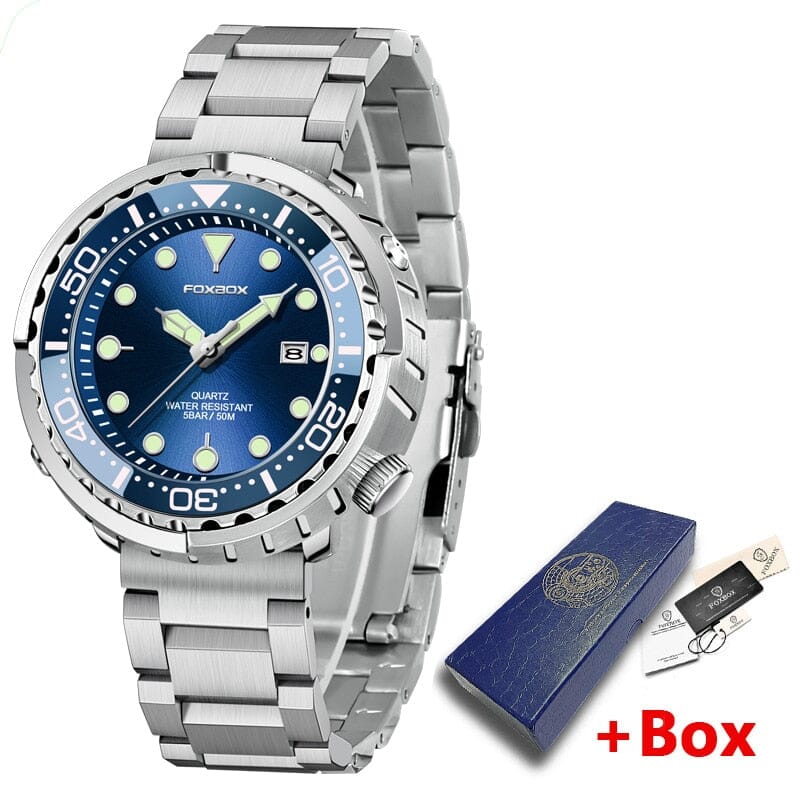 active lifestyle compromise your style - LIGE Mens Watches 5ATM Sports Waterproof Quartz Wristwatch: The Ultimate Sports Companion. Mechanical Watches PikNik Blue-03L 