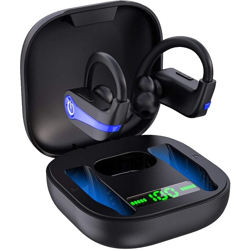 Bluetooth 5.1 Earphone Sport Stereo Waterproof Wireless Headphone - Breakthrough Audio Experience - 40 Hours of Uninterrupted Playtime Consumer Electronics - Portable Audio & Video - Earphones & Headphones PikNik Blue 