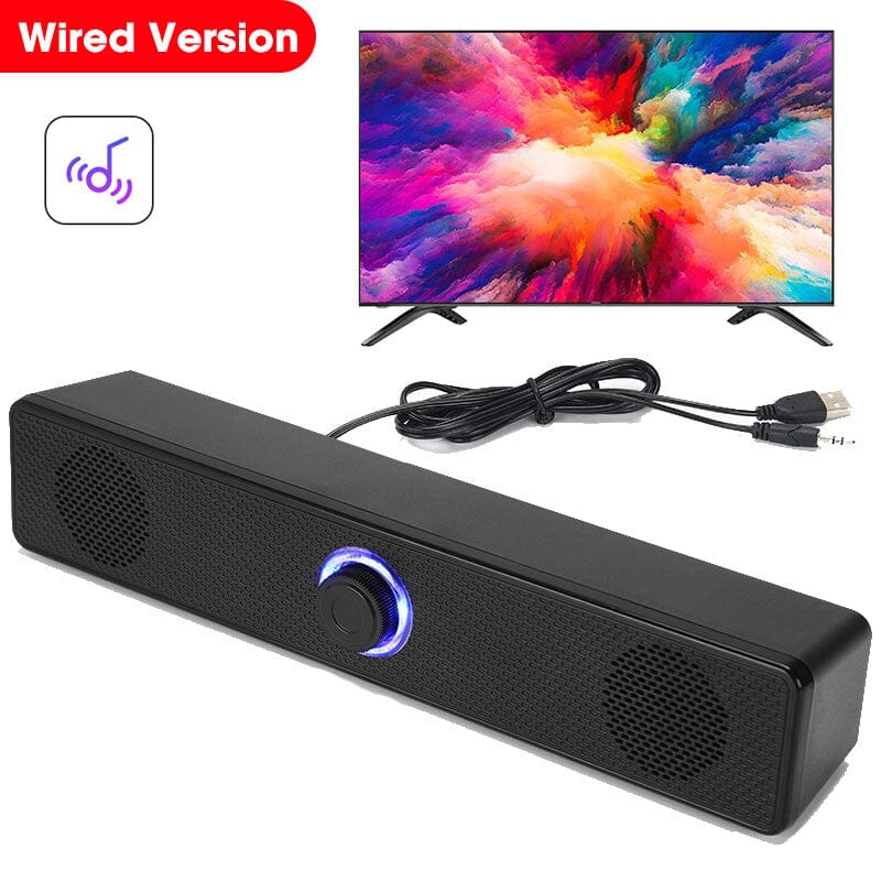 4D Computer Speaker Bar - Elevate Your Audio Experience with Crystal Clear Sound and Immersive Bass 0 PikNik Wired Speaker 2 